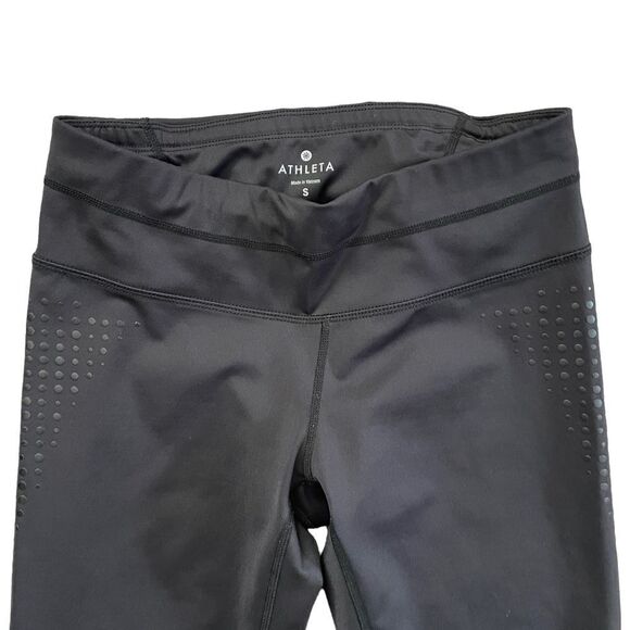 ATHLETA Gel Dot Sonar Capri Black Size Small - Picture 4 of 7